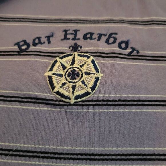 Bay Harbor Purple Striped Polo Men's Size XL by Baypointe - Picture 5 of 5